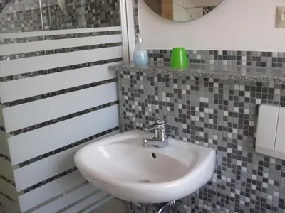 Ein Badezimmer in der Unterkunft Dresdner Höhe
