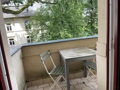 Ein Balkon oder eine Terrasse in der Unterkunft Apartment Weinblick Radebeul, Dresden