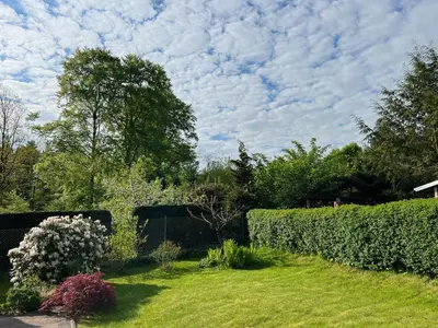 Ein Garten an der Unterkunft Berghütte Gohrisch (Sächsische Schweiz)