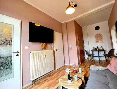 TV/Unterhaltungsangebot in der Unterkunft Elbling Apartment mit Terrasse - Netflix - Parkplatz - Weinbergblick