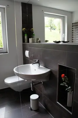 Ein Badezimmer in der Unterkunft Weinrebe Oberhermsdorf nahe Dresden