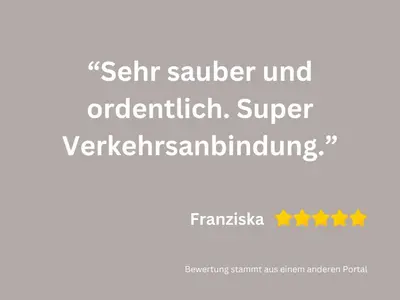 Ein Zertifikat, Auszeichnung, Logo oder anderes Dokument, das in der Unterkunft Benville BV01 - Ideal für 4-6 Personen - WLAN, Waschmaschine, Parkplatz - 2 Schlafzimmer - 1 km zum Bahnhof - ruhige Lage ausgestellt ist
