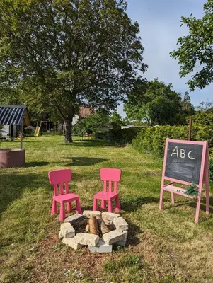 Ein Garten an der Unterkunft Ferienhaus Lausitz