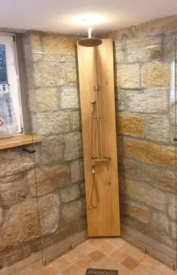 Ein Badezimmer in der Unterkunft Das Ferienhaus Protze