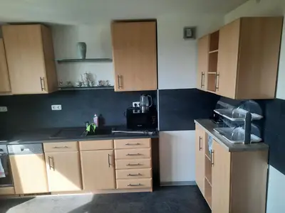 Küche/Küchenzeile in der Unterkunft Ferienwohnung Wiesenblick in Seiffen