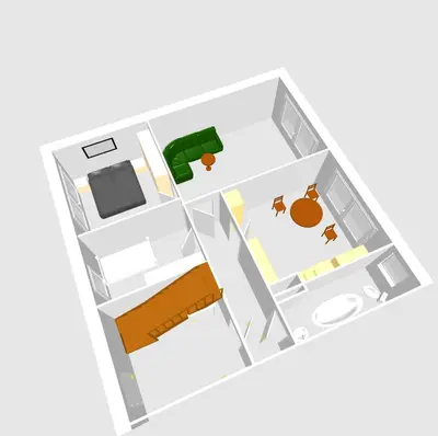 Grundriss der Unterkunft Ferienwohnung Wiesenblick in Seiffen