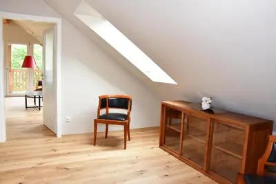 Ein Sitzbereich in der Unterkunft Domizil Eutschützgrün