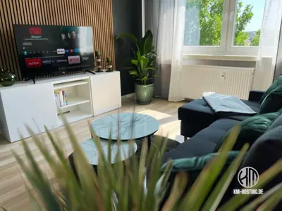 TV/Unterhaltungsangebot in der Unterkunft KMHosting Luxe Apartment Chemnitz-Zentrum