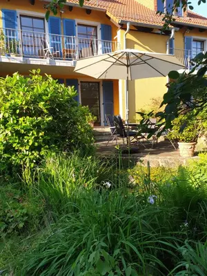 Ein Garten an der Unterkunft Radebeul mit Flair