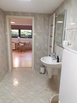 Ein Badezimmer in der Unterkunft Radebeul mit Flair