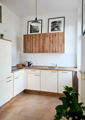 Küche/Küchenzeile in der Unterkunft 1-Raum-Wohnung zentral gelegen