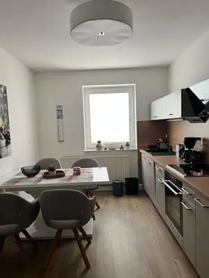Küche/Küchenzeile in der Unterkunft Sehr schöne Wohnung,komplett neu eingerichtet