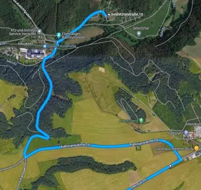 Naturlandschaft in der Nähe der Ferienwohnung