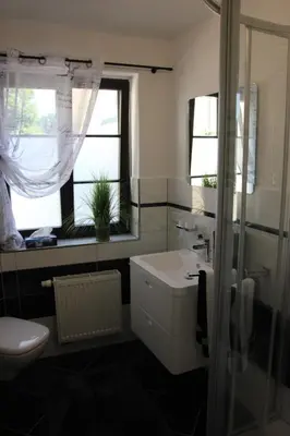 Ein Badezimmer in der Unterkunft Ferienwohnung 