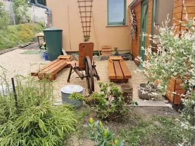Ein Garten an der Unterkunft Fewo Cosel Castello mit Sauna