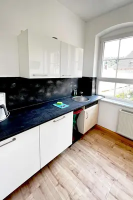 Küche/Küchenzeile in der Unterkunft Ferienwohnung