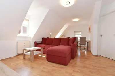 Ein Sitzbereich in der Unterkunft Ferienwohnung Harmony