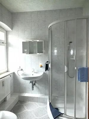 Ein Badezimmer in der Unterkunft Pension Grenzeck