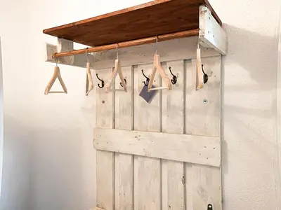 Grundriss der Unterkunft Zentrales Apartment mit TV, Küche und Mikrowelle