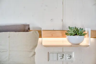 Ein Sitzbereich in der Unterkunft Tiny Design-Modulhaus mit 33 m²