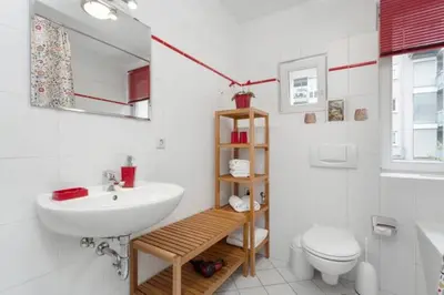 Ein Badezimmer in der Unterkunft City Apartment Dresden