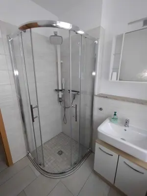 Ein Badezimmer in der Unterkunft Ferienwohnung Lange