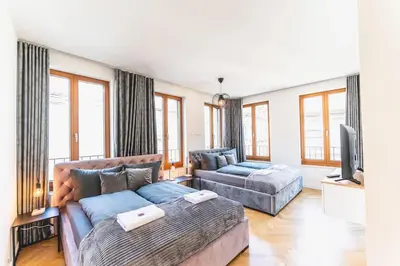 Ein Sitzbereich in der Unterkunft TIP! Design trifft Lage 120 qm Premium Apartment