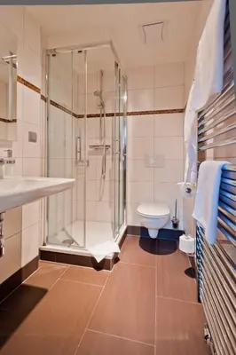 Ein Badezimmer in der Unterkunft Bergrestaurant Schwedenstein