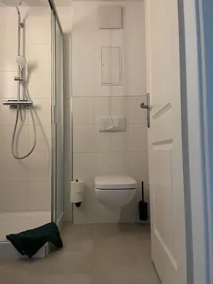 Ein Badezimmer in der Unterkunft Erholungsoase kleine Wolke