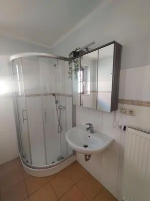 Ein Badezimmer in der Unterkunft Ferienwohnung Obere Aue