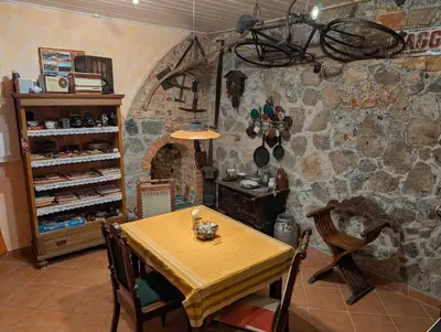 Ein Sitzbereich in der Unterkunft Gästehaus Locanda al Castello Stolpen