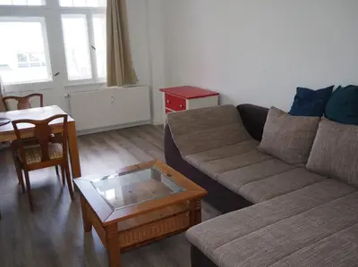 Ein Sitzbereich in der Unterkunft TOP 3-Raum Wohnung, für Monteure