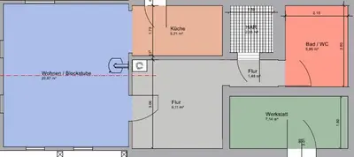 Grundriss der Unterkunft LIETHE 13 - Ferienhaus am Malerweg