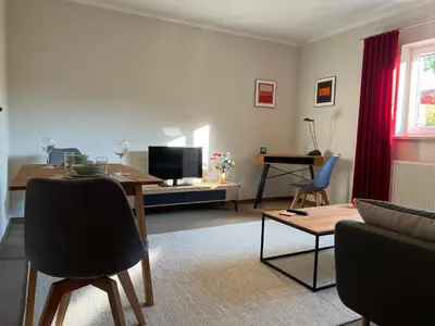 TV/Unterhaltungsangebot in der Unterkunft Appartement Am Weinberg