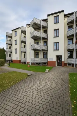 Das Gebäude in dem sich die Ferienwohnung befindet