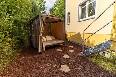 Ein Garten an der Unterkunft Innenstadt Appartement *Garten*