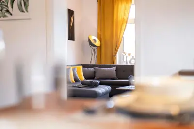 Ein Sitzbereich in der Unterkunft Loh9 - Das Apartment im Citycenter - Parkplatz - Wlan - Aufzug