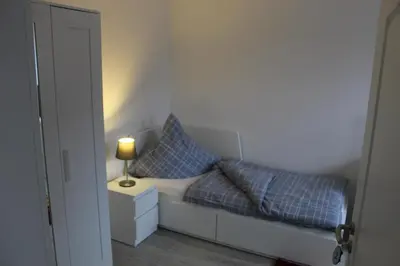Ein Bett oder Betten in einem Zimmer der Unterkunft Welcome-Home-Radeberg