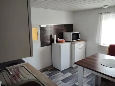 Küche/Küchenzeile in der Unterkunft Ferienhaus Schlenker