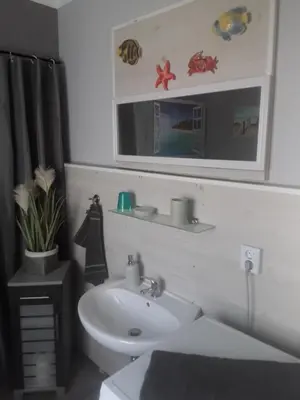 Ein Badezimmer in der Unterkunft Ferienhaus Erika