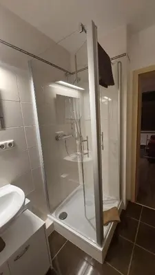 Ein Badezimmer in der Unterkunft Kleine Apartments