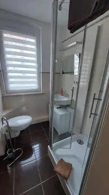 Ein Badezimmer in der Unterkunft Kleine Apartments