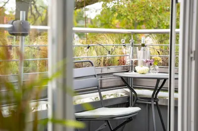 Ein Balkon oder eine Terrasse in der Unterkunft K17 Ankommen und Wohlfühlen