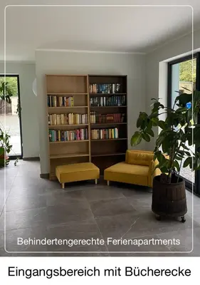 Die Bibliothek im Ferienhaus