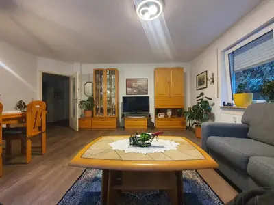 Ein Sitzbereich in der Unterkunft Dennis Apartment