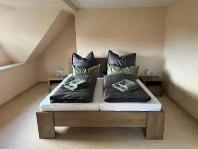Ein Bett oder Betten in einem Zimmer der Unterkunft 205 qm 