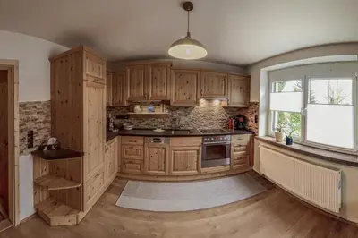 Küche/Küchenzeile in der Unterkunft Ferienhaus Oelsener Höhe