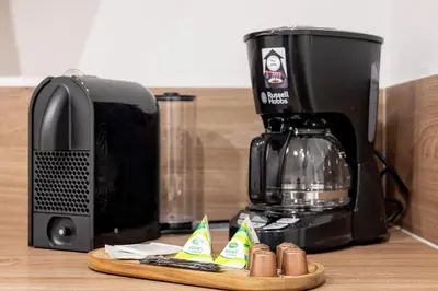 Kaffee-/Teezubehör in der Unterkunft Sunnybelle Appartements Dresden I