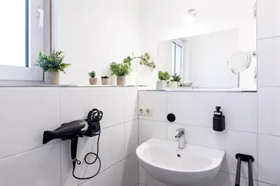 Ein Badezimmer in der Unterkunft Sunnybelle Appartements Dresden I