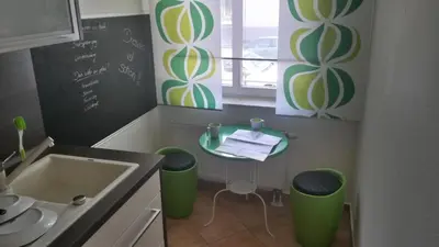 Ein Badezimmer in der Unterkunft DD-Apartment Löbtau 1
